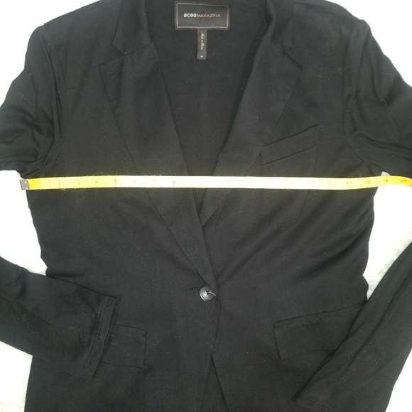BCBG Maxazria black casual jacket. Size M - Picture 10 of 12